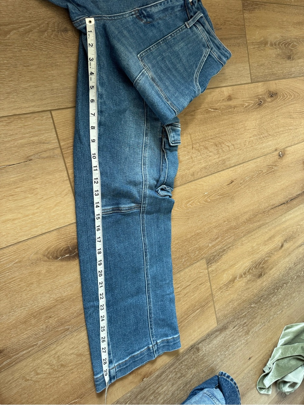 Judy Blue Wide Leg Cargo Jeans High Waisted Size 11 / 30 - Picture 10 of 11